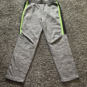 Old Navy Active Kids Heathered Gray Joggers with Neon Accents Go-Dry (XL-14/16)